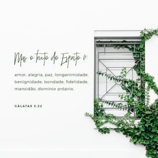 Gálatas 5:22-25 - Mas o Espírito produz este fruto: amor, alegria, paz, paciência, amabilidade, bondade, fidelidade, mansidão e domínio próprio. Não há lei contra essas coisas!
Aqueles que pertencem a Cristo Jesus crucificaram as paixões e os desejos de sua natureza humana. Uma vez que vivemos pelo Espírito, sigamos a direção do Espírito em todas as áreas de nossa vida.