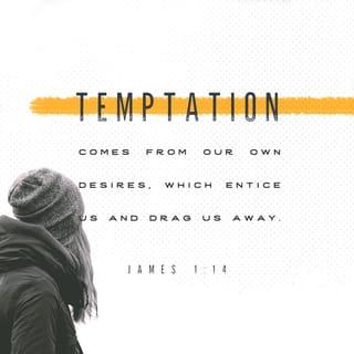 James 1:13-14 - Let no one say when he is tempted, “I am being tempted by God” [for temptation does not originate from God, but from our own flaws]; for God cannot be tempted by [what is] evil, and He Himself tempts no one. But each one is tempted when he is dragged away, enticed and baited [to commit sin] by his own [worldly] desire (lust, passion).