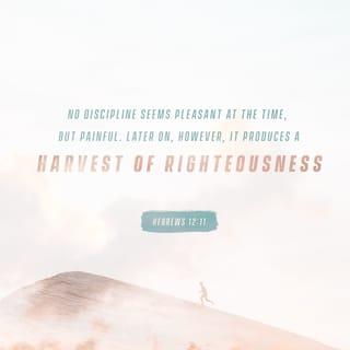 Hebrews 12:10-12 - For they verily for a few days chastened us after their own pleasure; but he for our profit, that we might be partakers of his holiness. Now no chastening for the present seemeth to be joyous, but grievous: nevertheless afterward it yieldeth the peaceable fruit of righteousness unto them which are exercised thereby. Wherefore lift up the hands which hang down, and the feeble knees