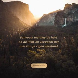 Spreuken 3:5-6 - Vertrouw met heel je hart op de HERE en verwacht het niet van je eigen verstand.
Laat God delen in alles wat je doet, dan kan Hij je levensweg bepalen.