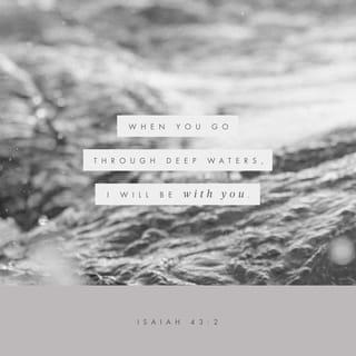 Isaiah 43:1-7 - But now, O Jacob, listen to the LORD who created you.
O Israel, the one who formed you says,
“Do not be afraid, for I have ransomed you.
I have called you by name; you are mine.
When you go through deep waters,
I will be with you.
When you go through rivers of difficulty,
you will not drown.
When you walk through the fire of oppression,
you will not be burned up;
the flames will not consume you.
For I am the LORD, your God,
the Holy One of Israel, your Savior.
I gave Egypt as a ransom for your freedom;
I gave Ethiopia and Seba in your place.
Others were given in exchange for you.
I traded their lives for yours
because you are precious to me.
You are honored, and I love you.

“Do not be afraid, for I am with you.
I will gather you and your children from east and west.
I will say to the north and south,
‘Bring my sons and daughters back to Israel
from the distant corners of the earth.
Bring all who claim me as their God,
for I have made them for my glory.
It was I who created them.’”