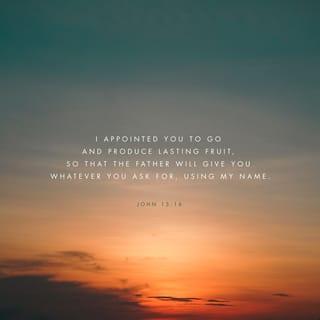 John 15:16-19 - You didn’t choose me. I chose you. I appointed you to go and produce lasting fruit, so that the Father will give you whatever you ask for, using my name. This is my command: Love each other.

“If the world hates you, remember that it hated me first. The world would love you as one of its own if you belonged to it, but you are no longer part of the world. I chose you to come out of the world, so it hates you.