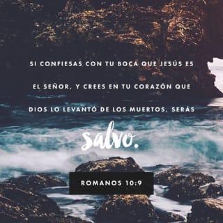 Romanos 10:9-13 - Pues si ustedes reconocen con su propia boca que Jesús es el Señor, y si creen de corazón que Dios lo resucitó, entonces se librarán del castigo que merecen. Pues si creemos de todo corazón, seremos aceptados por Dios; y si con nuestra boca reconocemos que Jesús es el Señor, Dios nos salvará.
La Biblia dice: «Dios no deja en vergüenza a los que confían en él.» No importa si son judíos o no lo son, porque todos tienen el mismo Dios, y él es muy bueno con todos los que le piden ayuda. Pues la Biblia también dice: «Dios salvará a los que lo reconozcan como su Dios.»