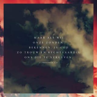 1 Johannes 1:8-9 - Als we zeggen dat we nooit ongehoorzaam zijn aan God, houden we onszelf voor de gek. Dan leven we niet vanuit Gods waarheid. Maar als we het aan God vertellen als we verkeerd hebben gedaan en Hem om vergeving vragen, dan vergeeft Hij ons. Dan wast Hij ons weer schoon van elke ongehoorzaamheid, zoals Hij heeft beloofd. Want Hij doet altijd wat Hij heeft gezegd.