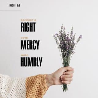 Micah 6:8 - He has told you, O man, what is good;
And what does the LORD require of you
Except to be just, and to love [and to diligently practice] kindness (compassion),
And to walk humbly with your God [setting aside any overblown sense of importance or self-righteousness]? [Deut 10:12, 13]