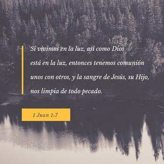 1 Juan 1:7 - Pero si vivimos en la luz, así como él está en la luz, tenemos comunión unos con otros y la sangre de su Hijo Jesucristo nos limpia de todo pecado.