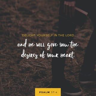 Psalm 37:4-7 - Delight yourself in the LORD,
and he will give you the desires of your heart.

Commit your way to the LORD;
trust in him, and he will act.
He will bring forth your righteousness as the light,
and your justice as the noonday.

Be still before the LORD and wait patiently for him;
fret not yourself over the one who prospers in his way,
over the man who carries out evil devices!