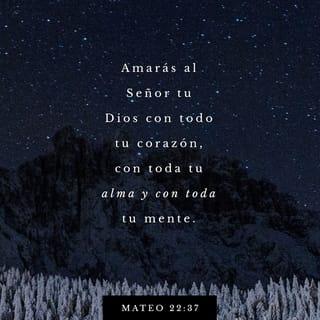 Mateo 22:37-39 - —“Ama al Señor tu Dios con todo tu corazón, con toda tu alma y con toda tu mente” —respondió Jesús—. Este es el primero y el más importante de los mandamientos. El segundo se parece a este: “Ama a tu prójimo como a ti mismo”.