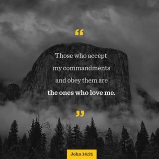 John 14:21 - The person who has My commandments and keeps them is the one who [really] loves Me; and whoever [really] loves Me will be loved by My Father, and I will love him and reveal Myself to him [I will make Myself real to him].”