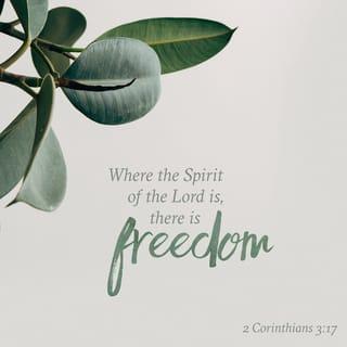 2 Corinthians 3:17-18 - Now the Lord is the Spirit, and where the Spirit of the Lord is, there is freedom. And we all, who with unveiled faces contemplate the Lord’s glory, are being transformed into his image with ever-increasing glory, which comes from the Lord, who is the Spirit.