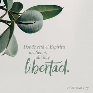 2 Corintios 3:17-18 - Porque el Señor es el Espíritu; y donde está el Espíritu del Señor, allí hay libertad. Por tanto, nosotros todos, mirando a cara descubierta como en un espejo la gloria del Señor, somos transformados de gloria en gloria en la misma imagen, como por el Espíritu del Señor.