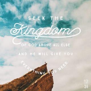 Luke 12:29-32 - And do not set your heart on what you will eat or drink; do not worry about it. For the pagan world runs after all such things, and your Father knows that you need them. But seek his kingdom, and these things will be given to you as well.
“Do not be afraid, little flock, for your Father has been pleased to give you the kingdom.