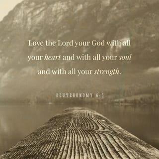 Deuteronomy 6:5 - Love the LORD your God with all your heart and with all your soul and with all your strength.