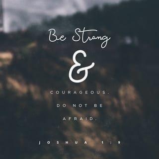 Joshua 1:8-10 - Study this Book of Instruction continually. Meditate on it day and night so you will be sure to obey everything written in it. Only then will you prosper and succeed in all you do. This is my command—be strong and courageous! Do not be afraid or discouraged. For the LORD your God is with you wherever you go.”

Joshua then commanded the officers of Israel