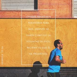 Hebreos 10:36 - Lo que ustedes necesitan es tener paciencia; para que, una vez que hayan hecho la voluntad de Dios, reciban lo que él ha prometido darnos.