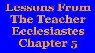 Wisdom Of The Teacher For College Students, Ch. 5. ЭКЛЕЗІЯСТ 5:5 Біблія (пераклад А.Бокуна)