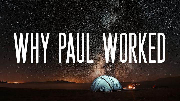 Why Paul Worked