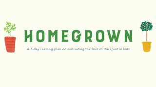 Homegrown: Cultivating kids in the fruit of the Spirit  Mark 10:13-16 The Message