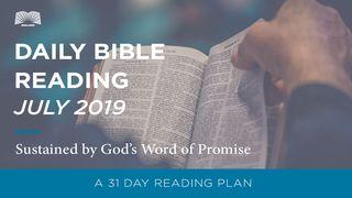 Daily Bible Reading — Sustained by God’s Word of Promise Matalikilo 8:1 Baibo Busansulushi Bwa Libuku Ili