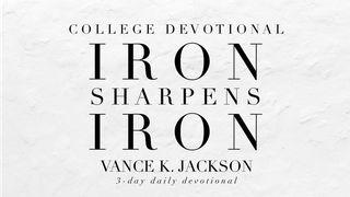 Iron Sharpens Iron Provérbios 27:17 O Livro