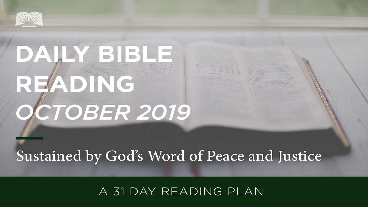 Daily Bible Reading — Sustained By God’s Word Of Peace And Justice