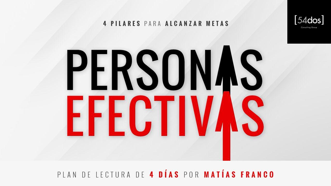 PERSONAS EFECTIVAS  4 pilares para alcanzar metas