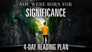 You Were Born for Significance Números 6:27 Nueva Versión Internacional - Español