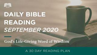 Daily Bible Reading - September 2020 God's Life-Giving Word of Wisdom သုတၱံက်မ္း 15:13 ျမန္​မာ့​စံ​မီ​သမၼာ​က်မ္