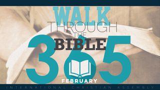 Walk Through The Bible 365 - February SALMOS 41:4 a BÍBLIA para todos Edição Católica