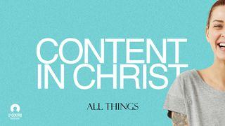 Content in Christ Philippians 4:19 New King James Version