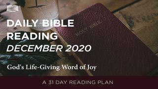 Daily Bible Reading - December 2020 God's Life-Giving Word of Joy Malachi 4:1 New King James Version