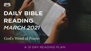 Daily Bible Reading–March 2021 God's Word of Prayer Psalmen 80:19 Het Boek