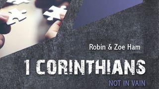 1 Corinthians: Not in Vain 1 Corinthians 8:1-13 New International Version