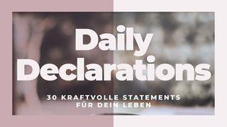 Daily Declarations - 30 kraftvolle Statements für dein Leben Psalm 2:8 Hoffnung für alle