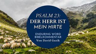 Psalm 23 - Der Herr ist mein Hirte Psalmen 23:1-4 Die Bibel (Schlachter 2000)