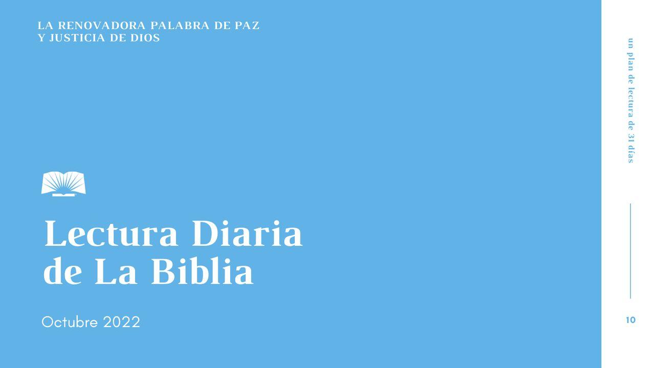 Lectura diaria de la Biblia de octubre 2022, La renovadora Palabra de paz y justicia de Dios