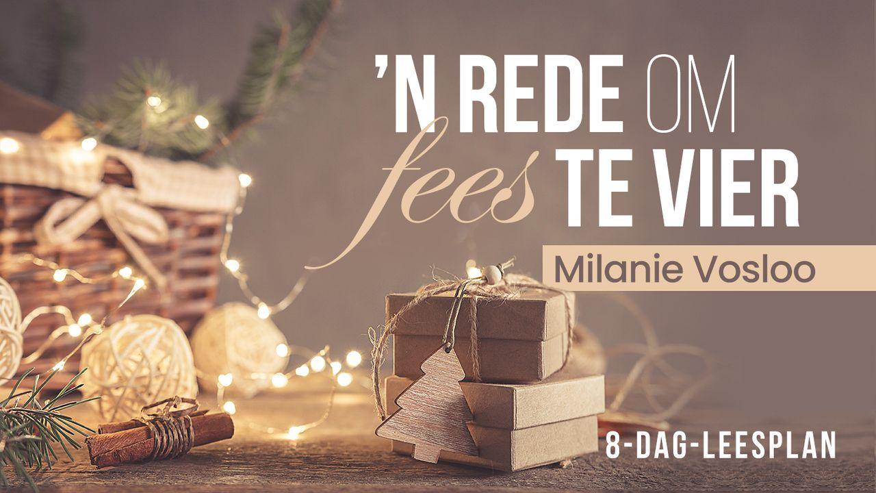 ’n Rede om fees te vier