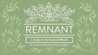 Remnant: A Study in Micah Micah 4:2 New International Version