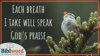 Each Breath I Take I Will Speak God's Praise Jesaja 43:15 Het Boek