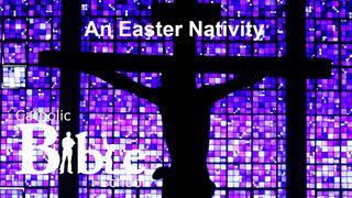 An Easter Nativity ᒫᔪᐦᐧᑖᑦ ᒫᕠᔫ 1:18-19 ᒋᐦᒋᒥᓯᓂᐦᐄᑭᓐ ᑳ ᐅᔅᑳᒡ ᑎᔅᑎᒥᓐᑦ : ᐋᑎᒫᐲᓯᒽ ᐋᔨᒳᐃᓐ ᐋ ᐃᔑ ᐄᐧᑖᔅᑎᒫᑖᑭᓄᐧᐃᒡ