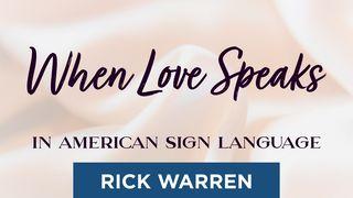 "When Love Speaks" in American Sign Language Amos 8:11 Het Boek