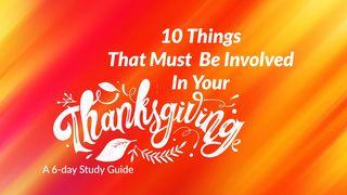 10 Things That Must Be Involved in Your Thanksgiving Psalms 136:25 New International Version