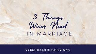 3 Things Wives Need in Marriage John 4:25-26 Ne Saint John 1804