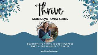 THRIVE Mom Devotional Series Part 1: The Mindset to Thrive Philippians 4:10-13 New International Version