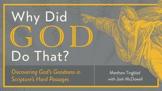 Why Did God Do That? Discovering God’s Goodness in the Hard Passages of Scripture တရားသူႀကီးမွတ္စာ 11:30-31 ျမန္​မာ့​စံ​မီ​သမၼာ​က်မ္