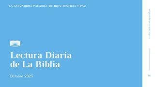 Lectura Diaria de la Biblia de octubre 2023: "La salvadora Palabra de Dios: Justicia y paz" Salmos 26:5-8 Reina Valera Contemporánea