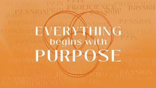 EVERYTHING Begins With Purpose Romans 11:25-29 The Message