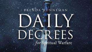 Daily Decrees for Spiritual Warfare - Brenda Kunneman Jesaja 54:13 Het Boek