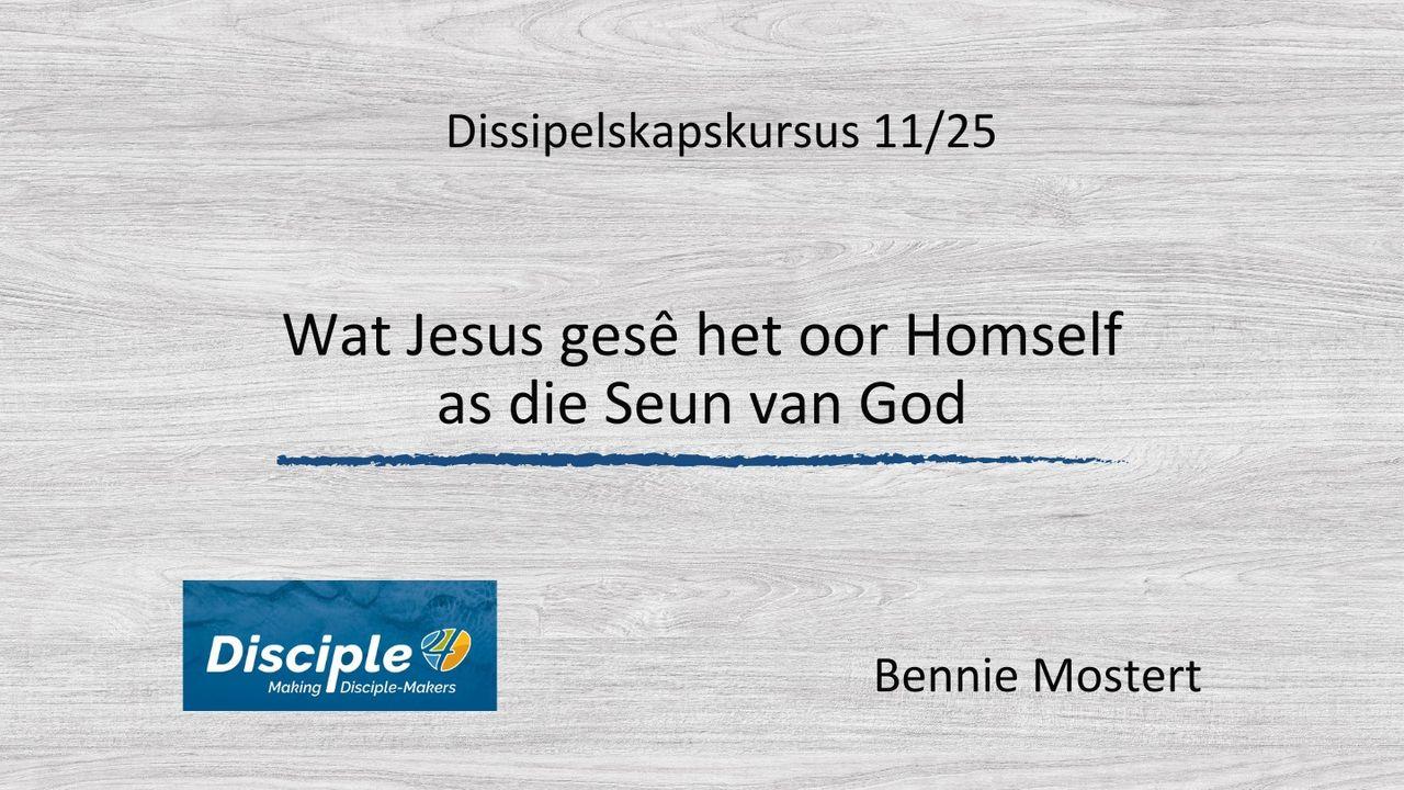 Wat Jesus gesê het oor Homself as die Seun van God