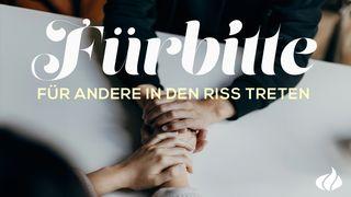 Fürbitte - Für andere in den Riss treten 1. Mose 16:11 Darby Unrevidierte Elberfelder